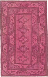 Over-dyed Vintage Hand-Knotted Turkish Rug - 5' 2" x 8' 1" (62" x 97")