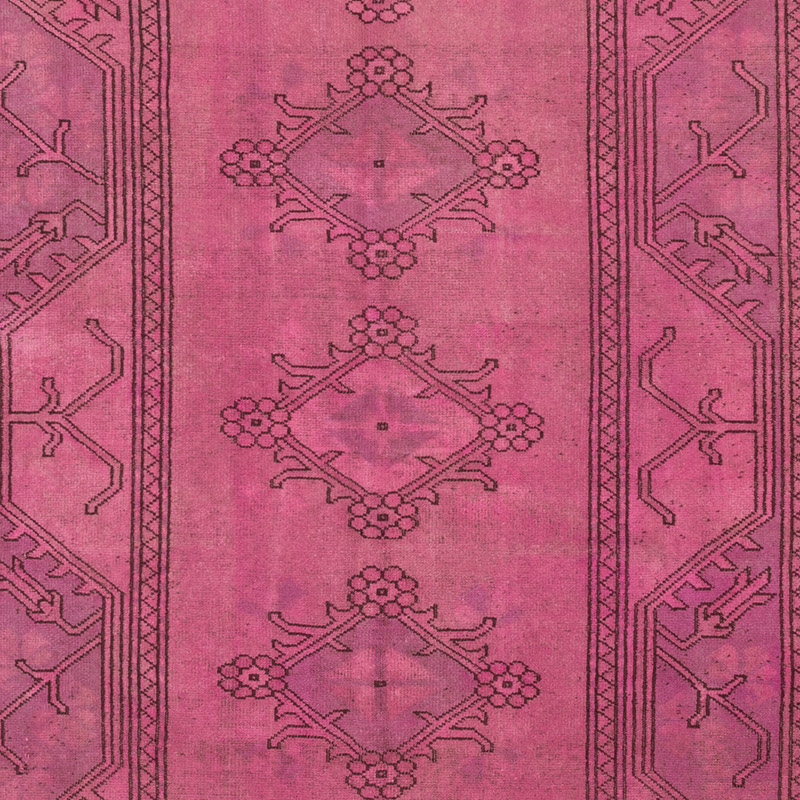 Alfombra Turca Vintage Sobre-teñida - 158 cm x 247 cm - K0089820
