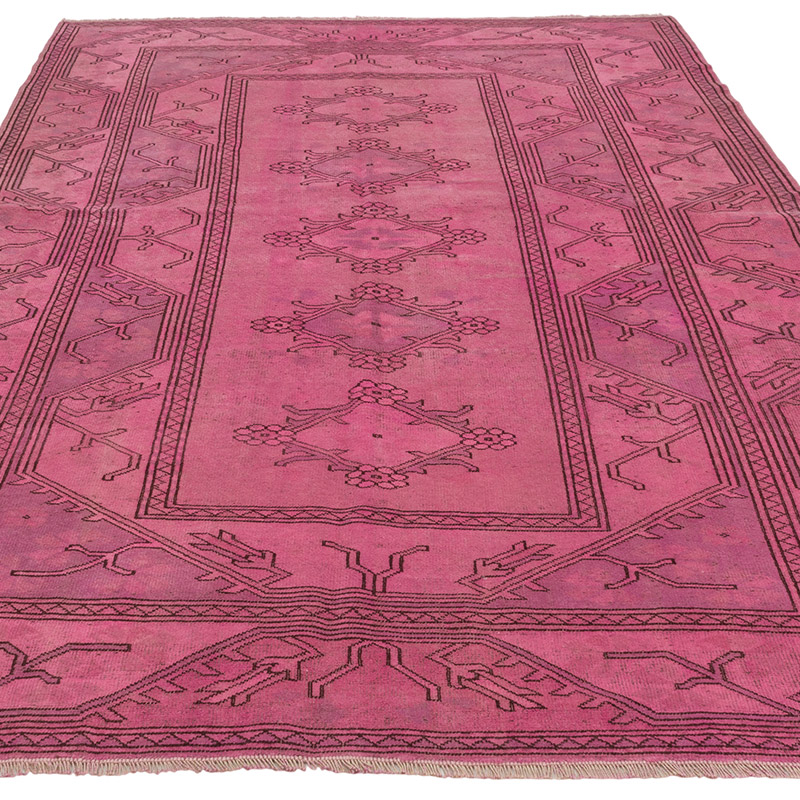 Alfombra Turca Vintage Sobre-teñida - 158 cm x 247 cm - K0089820
