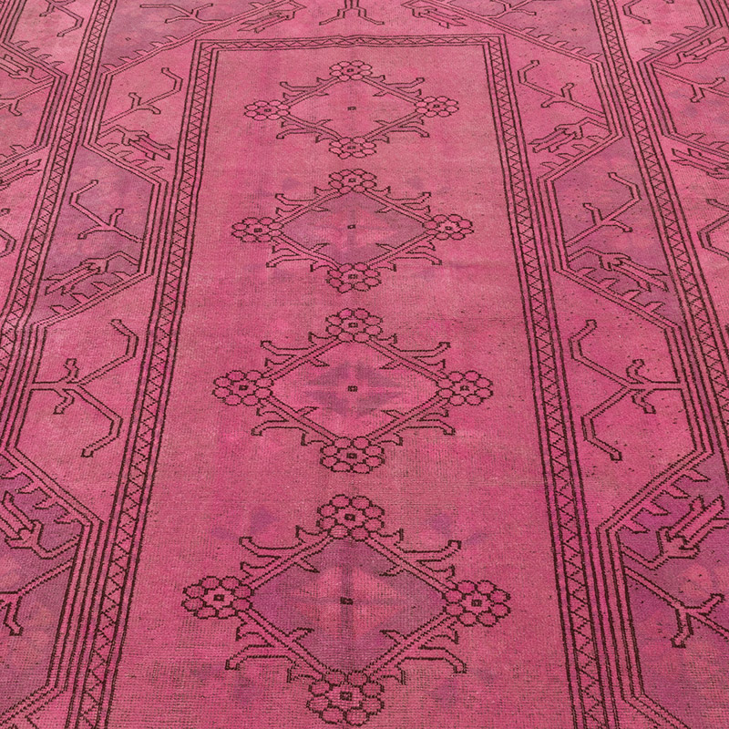 Alfombra Turca Vintage Sobre-teñida - 158 cm x 247 cm - K0089820
