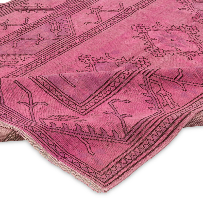 Alfombra Turca Vintage Sobre-teñida - 158 cm x 247 cm - K0089820