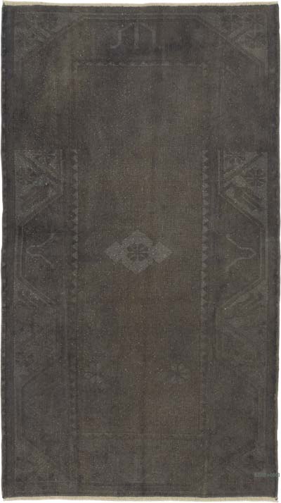 Boyalı El Dokuma Vintage Halı - 80 cm x 140 cm