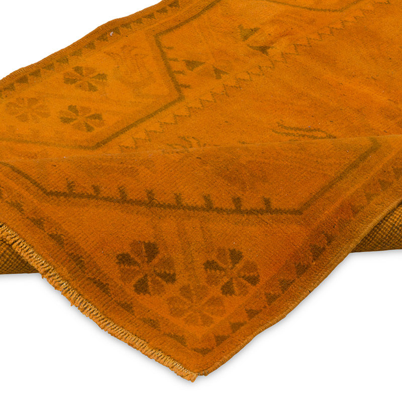 Over-dyed Vintage Hand-Knotted Turkish Runner - 2' 7" x 9' 2" (31" x 110") - K0089828