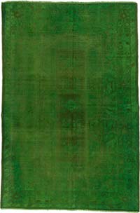 Alfombra Turca Vintage Sobre-teñida - 164 cm x 247 cm