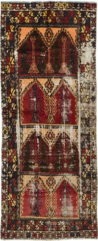 Vintage Turkish Hand-Knotted Rug - 4' 6" x 10' 8" (54" x 128")