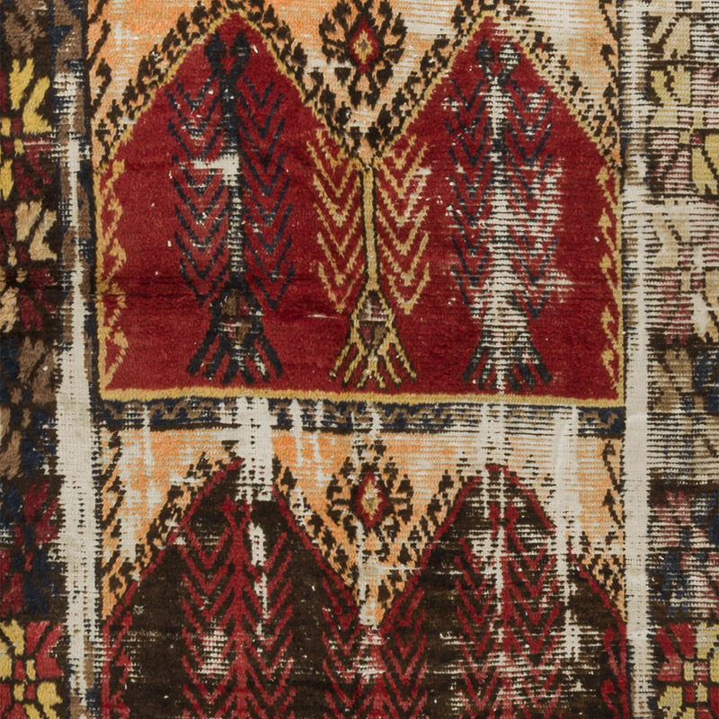 Vintage Turkish Hand-Knotted Rug - 4' 6" x 10' 8" (54" x 128") - K0089830