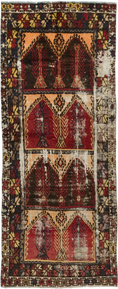 Vintage Turkish Hand-Knotted Rug - 4' 6" x 10' 8" (54" x 128")
