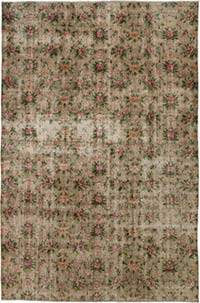Vintage Turkish Hand-Knotted Rug - 6' 8" x 10' 2" (80" x 122")