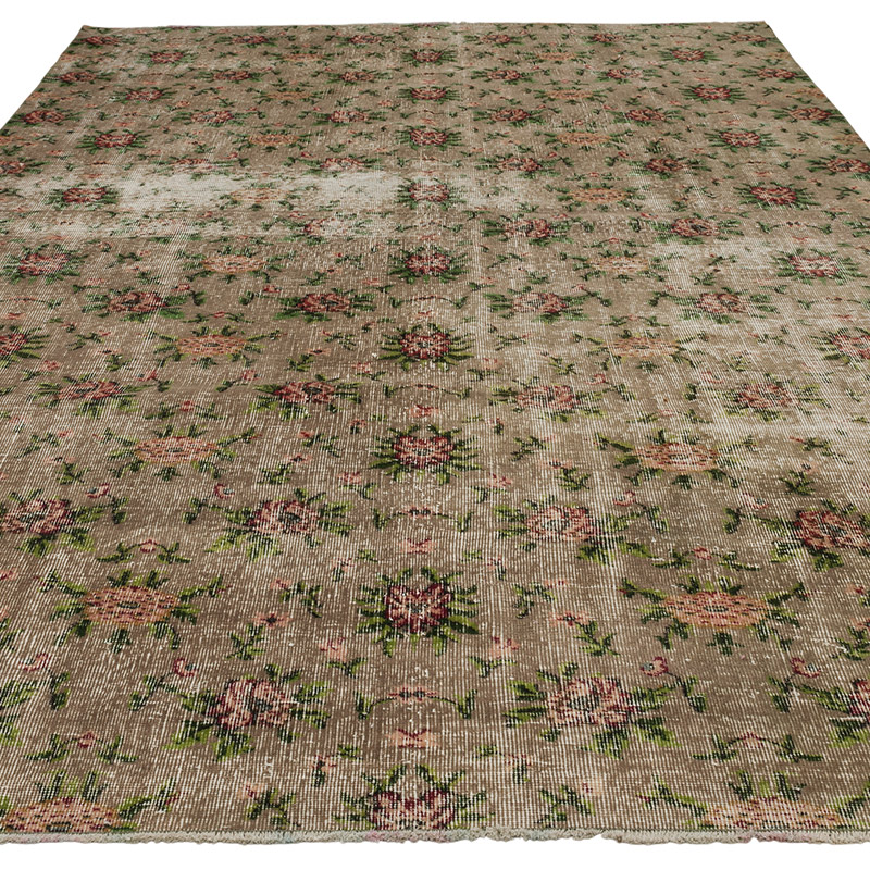 Alfombra Vintage Turca Anudada a Mano - 203 cm x 309 cm - K0089831