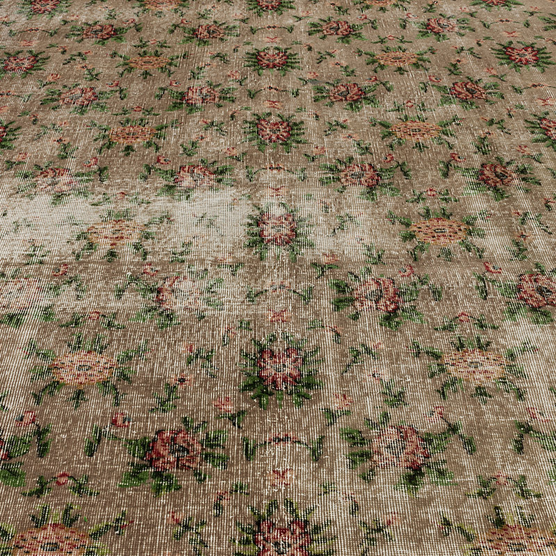 Alfombra Vintage Turca Anudada a Mano - 203 cm x 309 cm - K0089831