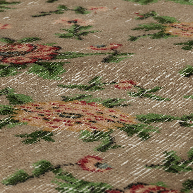 Alfombra Vintage Turca Anudada a Mano - 203 cm x 309 cm - K0089831