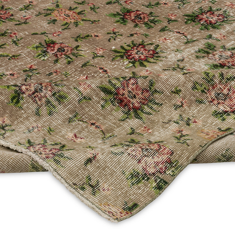 Alfombra Vintage Turca Anudada a Mano - 203 cm x 309 cm - K0089831