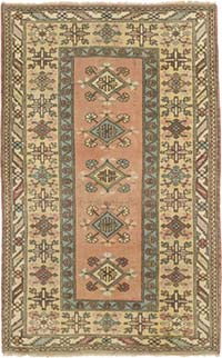 Vintage Turkish Hand-Knotted Rug - 4'  x 6' 4" (48" x 76")