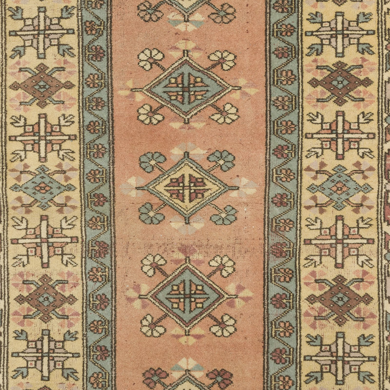 Vintage Turkish Hand-Knotted Rug - 4'  x 6' 4" (48" x 76") - K0089832