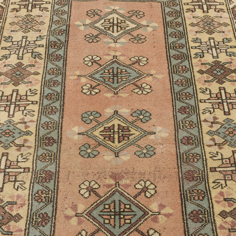 Vintage Turkish Hand-Knotted Rug - 4'  x 6' 4" (48" x 76") - K0089832
