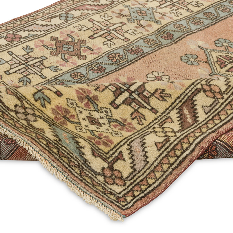 Vintage Turkish Hand-Knotted Rug - 4'  x 6' 4" (48" x 76") - K0089832