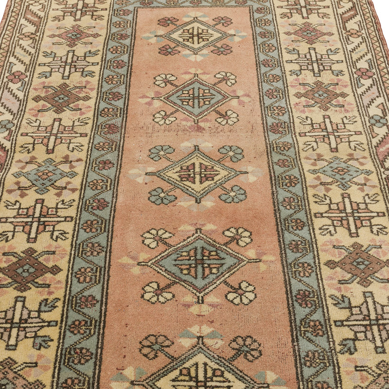 Vintage Turkish Hand-Knotted Rug - 4'  x 6' 4" (48" x 76") - K0089832