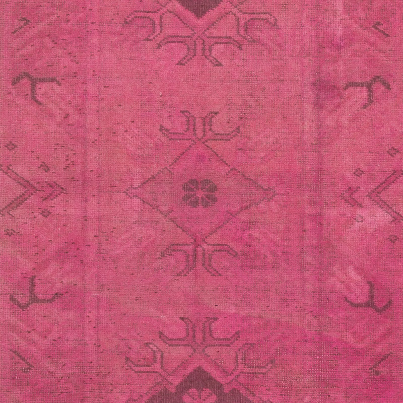 Boyali El Dokuma Vintage Hali Yolluk - 80 cm x 277 cm - K0089833
