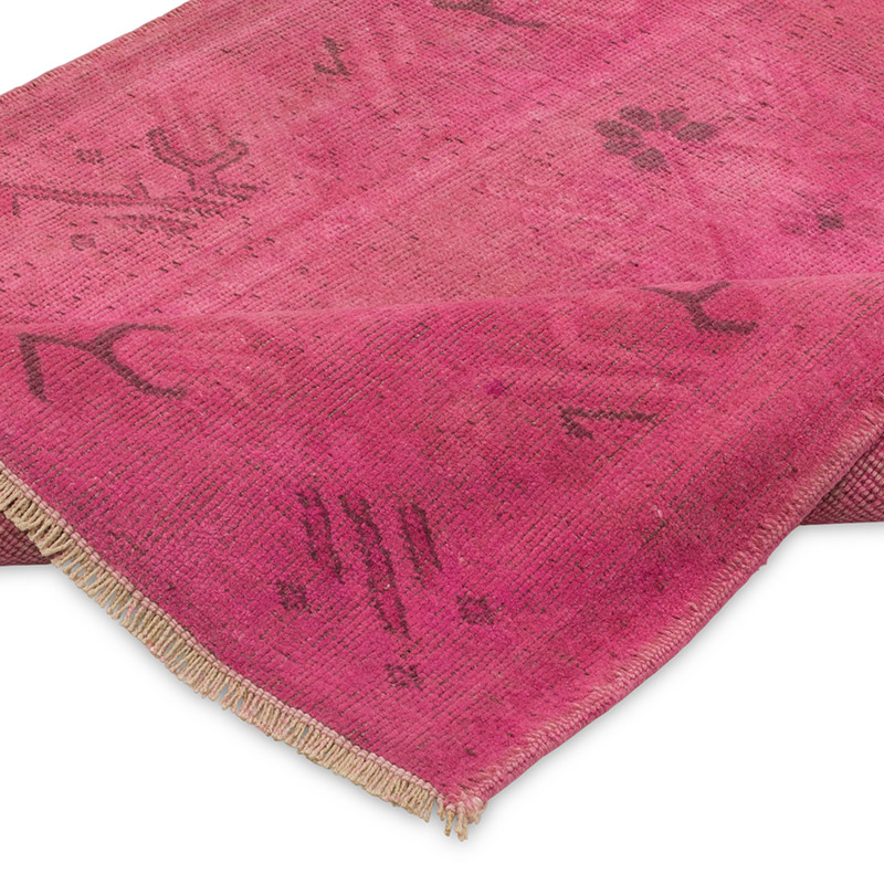 Boyali El Dokuma Vintage Hali Yolluk - 80 cm x 277 cm - K0089833