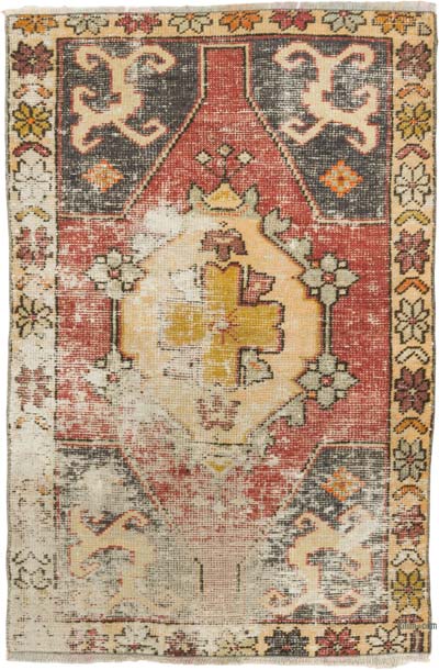 El Dokuma Vintage Halı - 73 cm x 111 cm