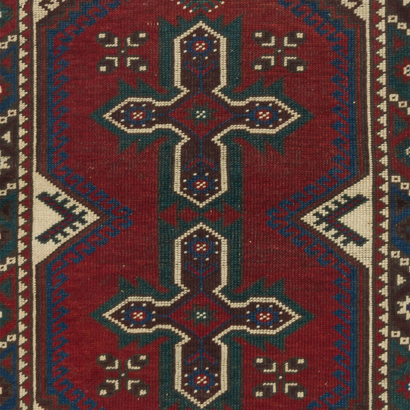 Alfombra Vintage Turca Anudada a Mano - 73 cm x 110 cm - K0089836