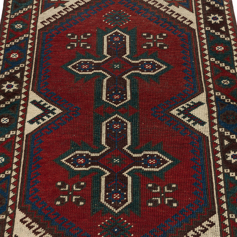 Alfombra Vintage Turca Anudada a Mano - 73 cm x 110 cm - K0089836