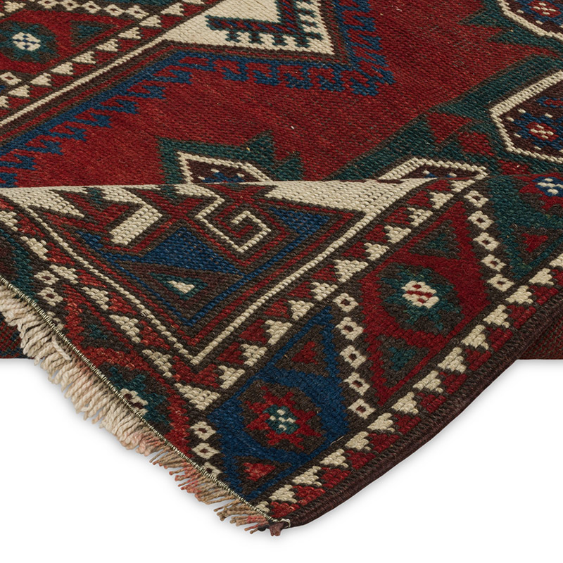 Alfombra Vintage Turca Anudada a Mano - 73 cm x 110 cm - K0089836