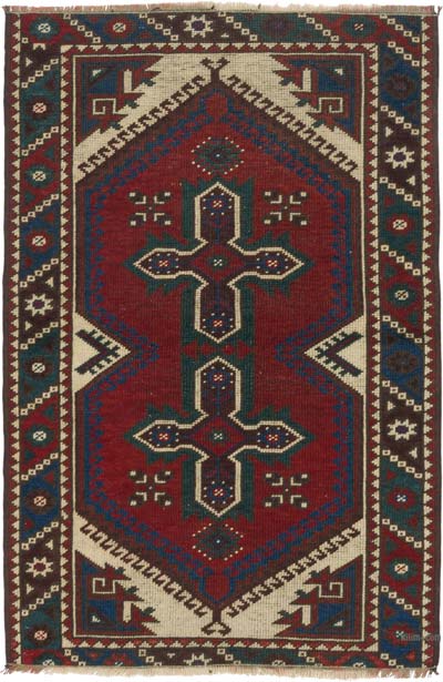 Vintage Turkish Hand-Knotted Rug - 2' 5" x 3' 7" (29" x 43")