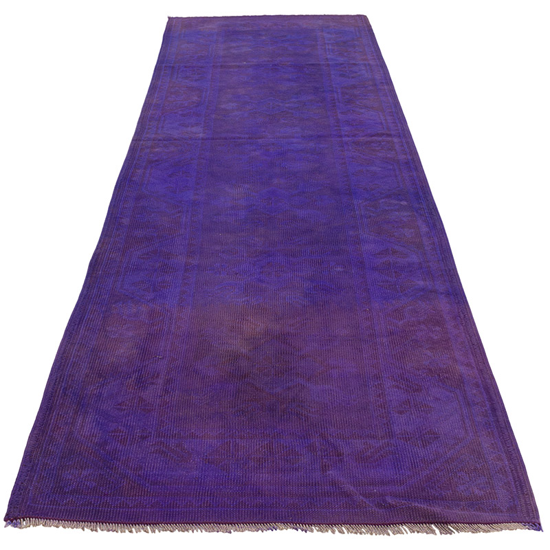 Boyali El Dokuma Vintage Hali Yolluk - 84 cm x 278 cm - K0089838