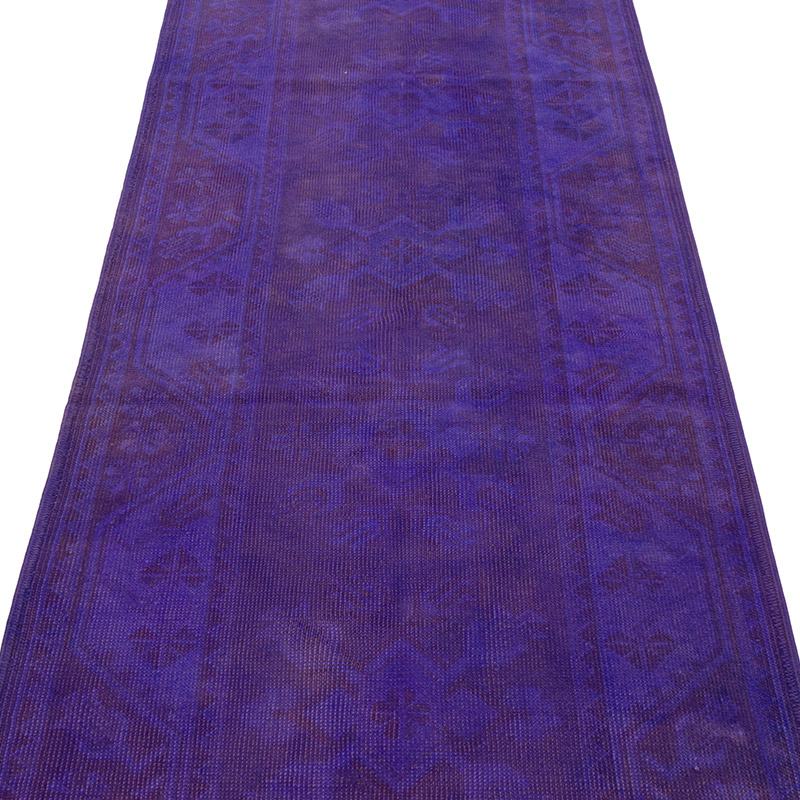 Boyali El Dokuma Vintage Hali Yolluk - 84 cm x 278 cm - K0089838