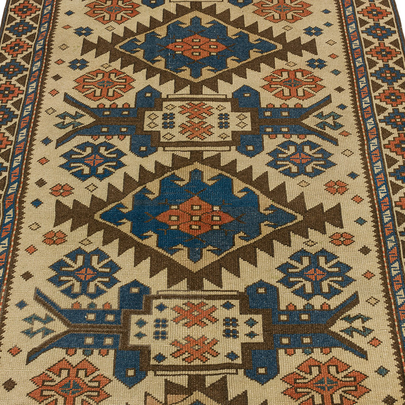 Alfombra Vintage Turca Anudada a Mano - 98 cm x 161 cm - K0089841
