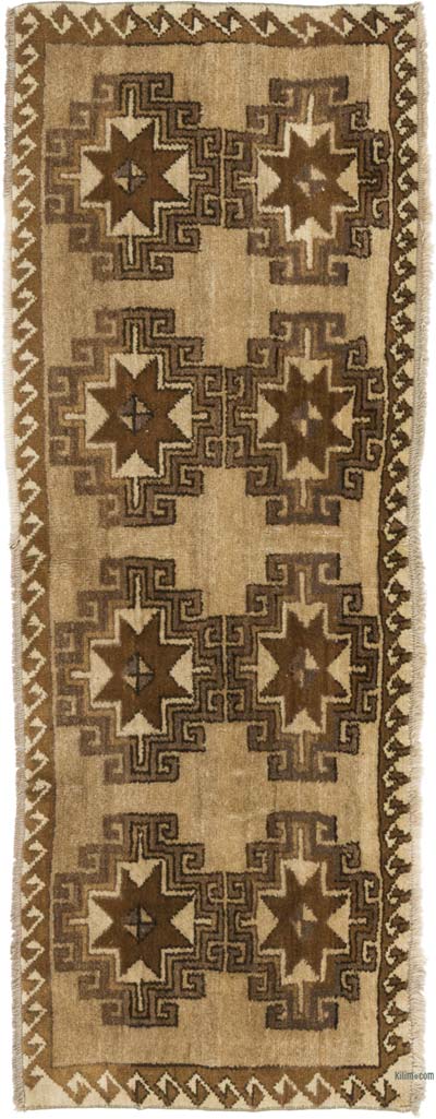Vintage Turkish Hand-Knotted Runner - 2' 2" x 5' 8" (26" x 68")