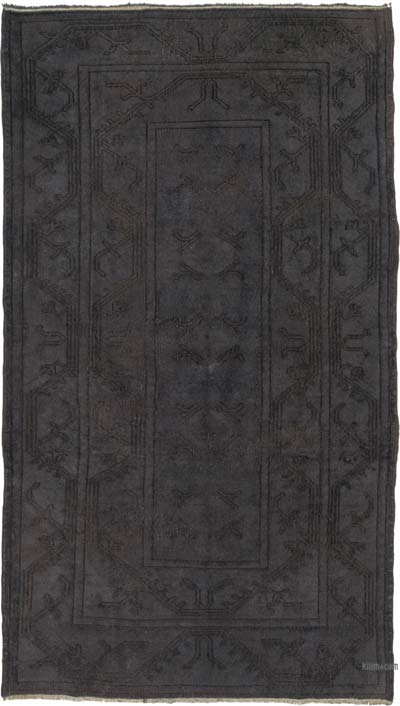 Over-dyed Vintage Hand-Knotted Turkish Rug - 3' 10" x 6' 9" (46" x 81")