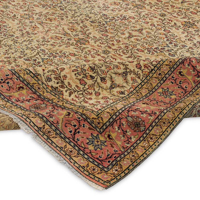Alfombra Vintage Turca Anudada a Mano - 195 cm x 298 cm - K0089849