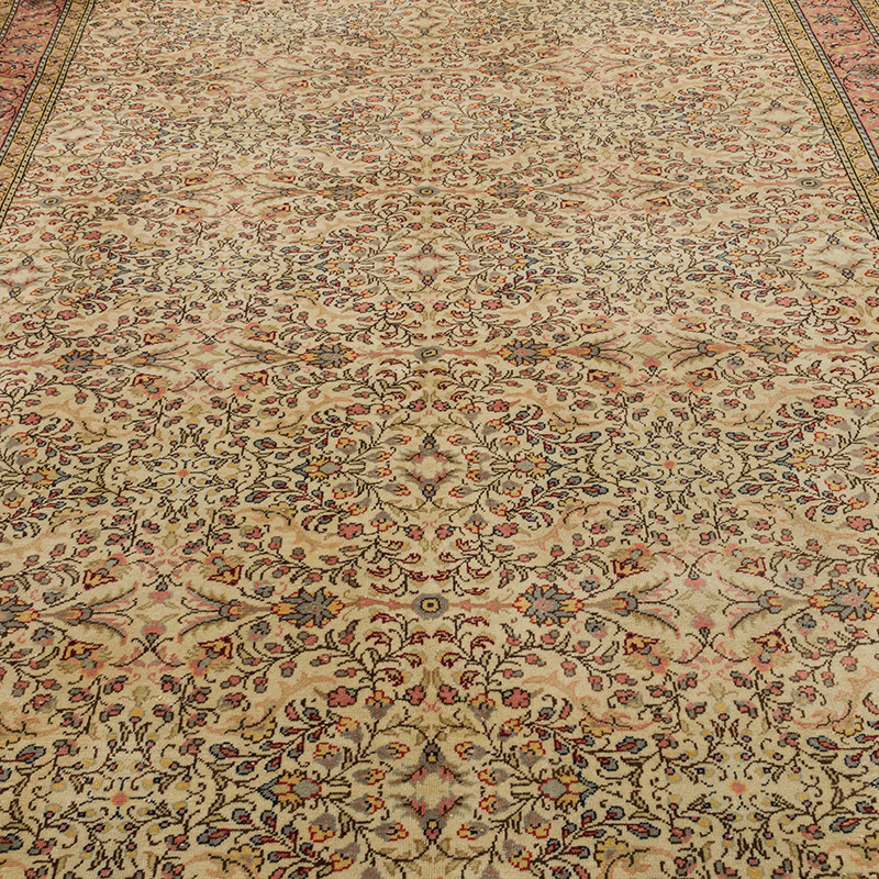Alfombra Vintage Turca Anudada a Mano - 195 cm x 298 cm - K0089849