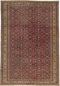Vintage Turkish Hand-Knotted Rug - 6' 10" x 9' 10" (82" x 118")