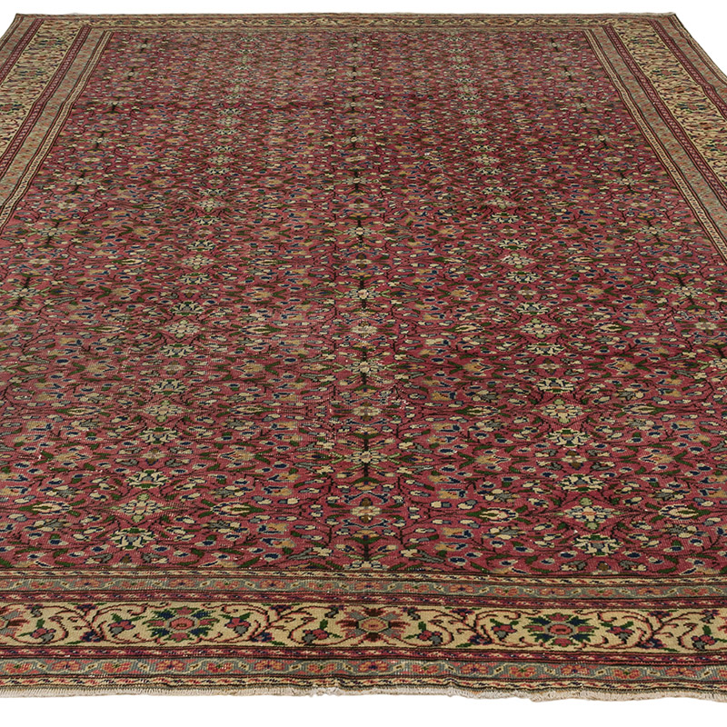 Alfombra Vintage Turca Anudada a Mano - 208 cm x 300 cm - K0089851