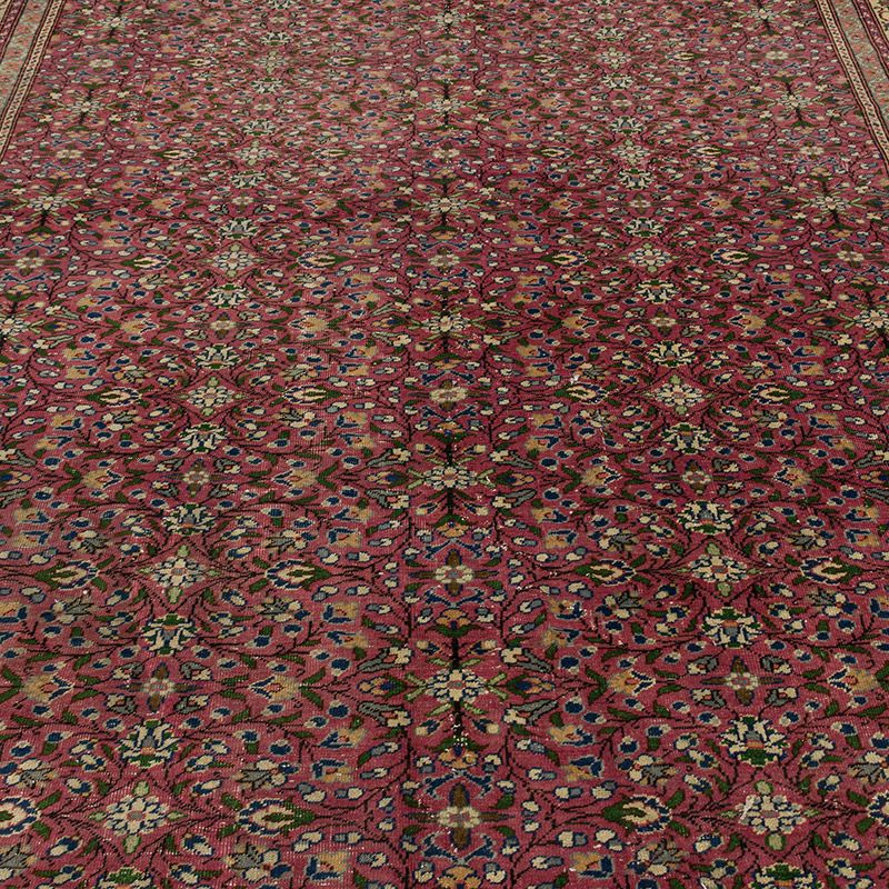 Alfombra Vintage Turca Anudada a Mano - 208 cm x 300 cm - K0089851