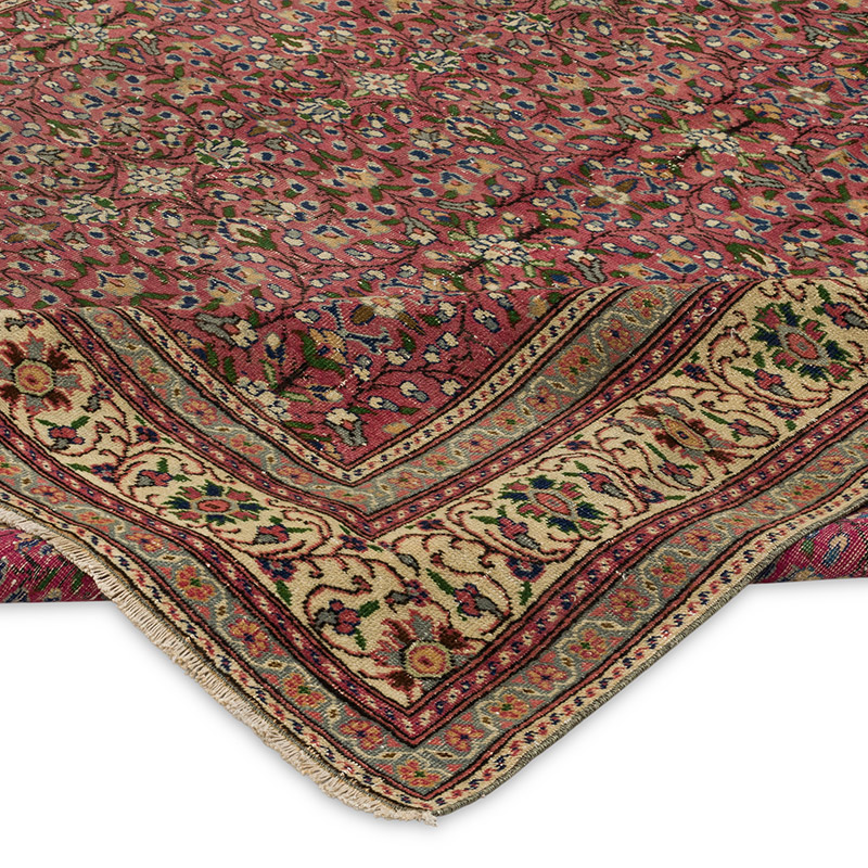 Alfombra Vintage Turca Anudada a Mano - 208 cm x 300 cm - K0089851