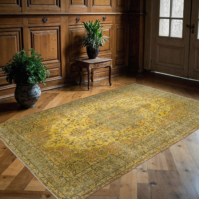 Boyali El Dokuma Vintage Hali - 165 cm x 260 cm - K0089854