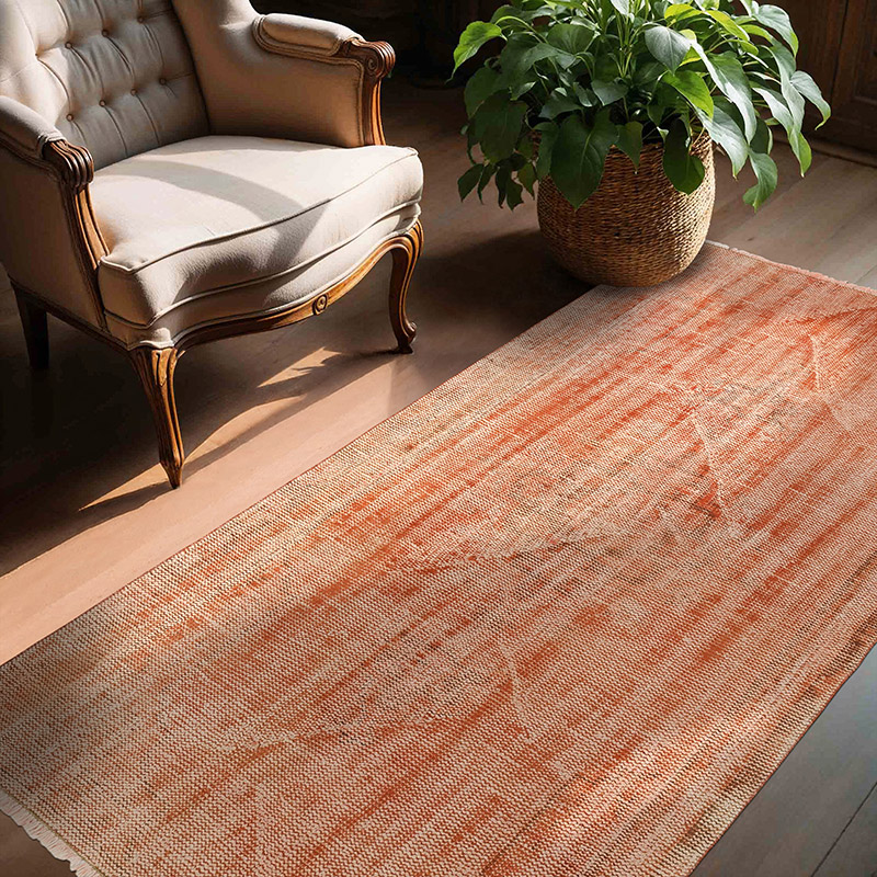 Alfombra Turca Vintage Sobre-teñida - 130 cm x 210 cm - K0089858