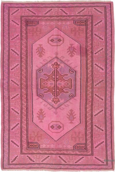 Boyali El Dokuma Vintage Hali - 128 cm x 186 cm