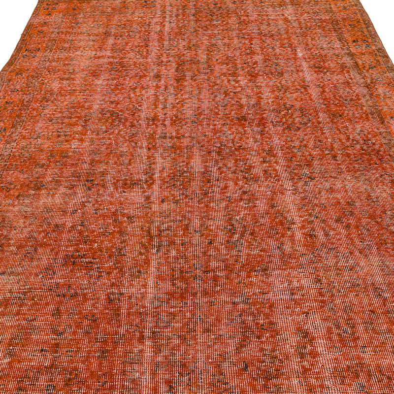 Over-dyed Vintage Hand-Knotted Turkish Rug - 5' 7" x 9' 5" (67" x 113") - K0089867