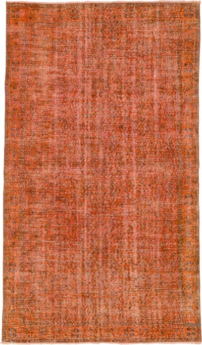 Boyalı El Dokuma Vintage Halı - 170 cm x 286 cm