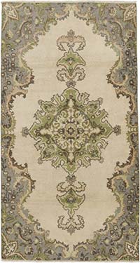 Vintage Turkish Hand-Knotted Rug - 3' 8" x 6' 9" (44" x 81")