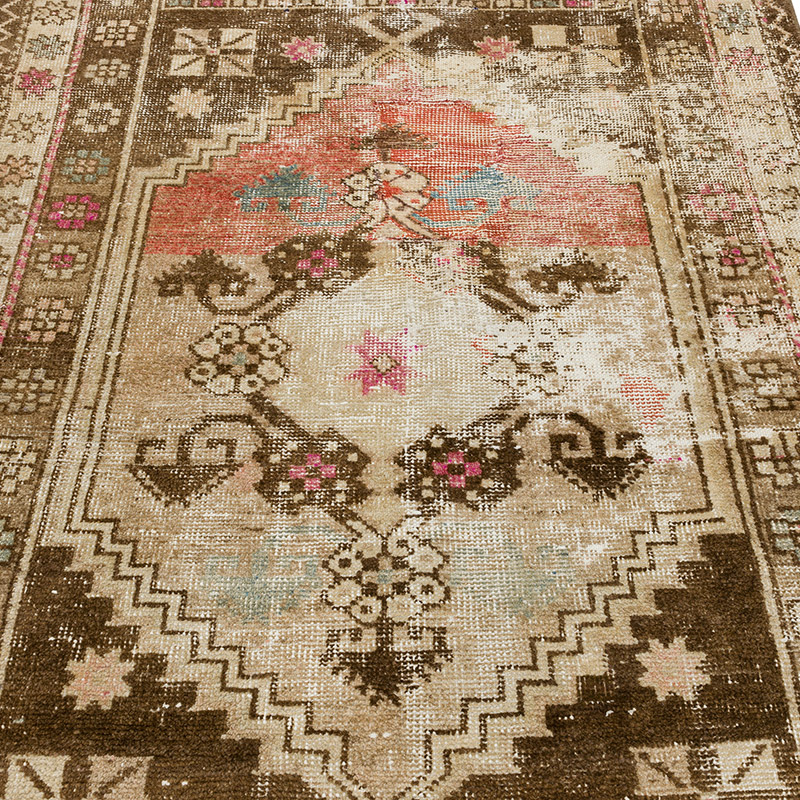 Vintage Turkish Hand-Knotted Rug - 4' 1" x 6' 4" (49" x 76") - K0089873