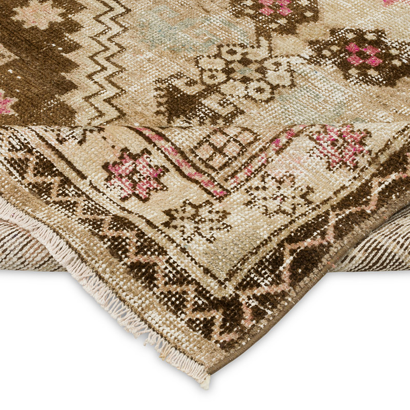 Vintage Turkish Hand-Knotted Rug - 4' 1" x 6' 4" (49" x 76") - K0089873