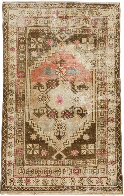 El Dokuma Vintage Hali - 124 cm x 193 cm