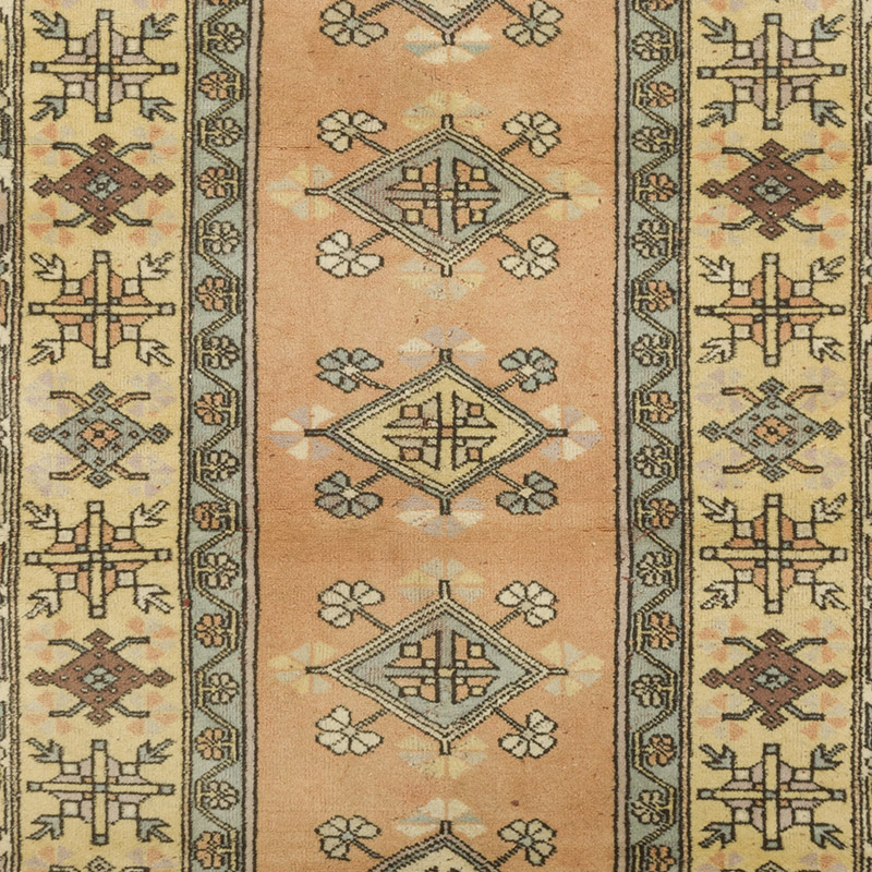 Vintage Turkish Hand-Knotted Rug - 4'  x 6' 6" (48" x 78") - K0089874