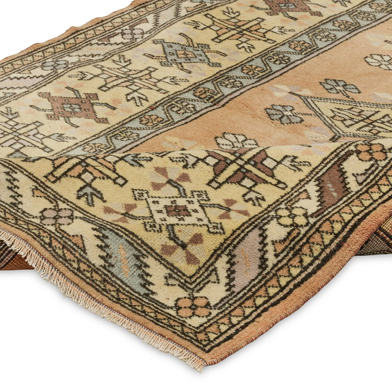 Vintage Turkish Hand-Knotted Rug - 4'  x 6' 6" (48" x 78") - K0089874